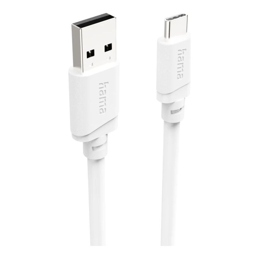 Hama 00201813 USB-kaabel USB 2.0 2 m USB A USB C 0,48 Gbit/s Valge – 2