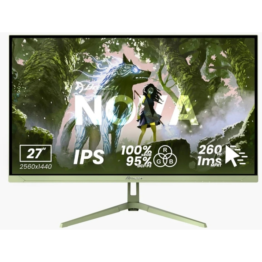 Monitors Arozzi | Nova | 27 " | IPS | QHD | 16:9 | 260 Hz | 1 ms | 2560 x 1440 pikseļi | 350 cd/m² | HDMI savienojumi daudzums 2 – 2