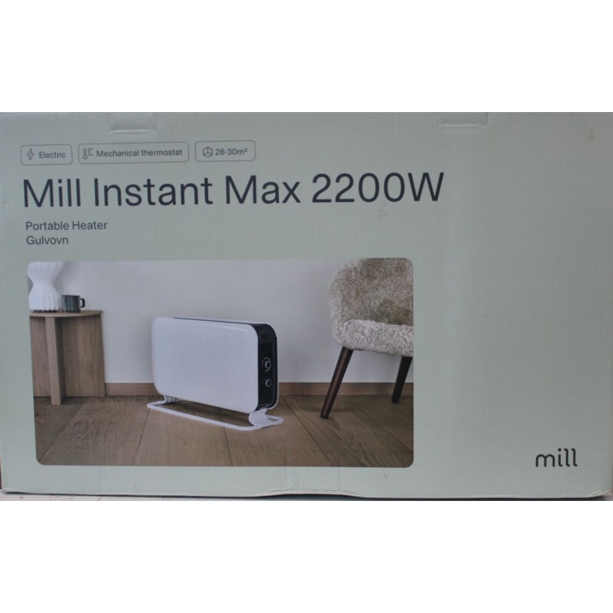 SALE OUT. CO2200MECMAX 2200W Convection Heater, Mechanical thermostat, Wire heating element, White | Heater | CO2200MECMAX | Con