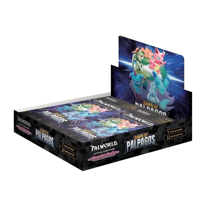 Bushiroad Palworld oficiālā kāršu spēle (TCG): BP01 Palpagosa rīta - Booster kaste (12 iepakojumi) (1. izdevums)