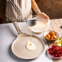 Pancake Baking Pan, Sand Color, Non-Stick, 24 cm Diameter, Klausberg Pancake Baking Pan, Sand Color, Non-Stick, 24 cm Diameter, Klausberg