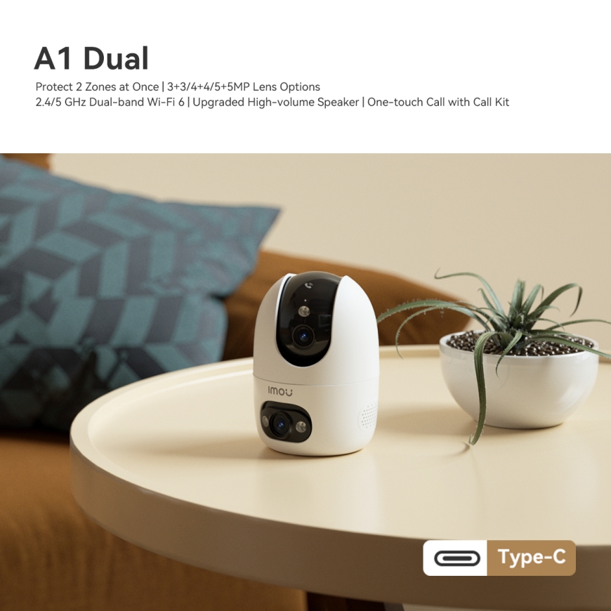 Imou A1 dual Turret IP security camera Outdoor 2304 x 1296 pixels Ceiling/Desk – 3