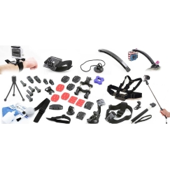 Xrec Set XXl Lisävarusteet Go Pro Hero 7 6 5 4 3+ 3 2 1