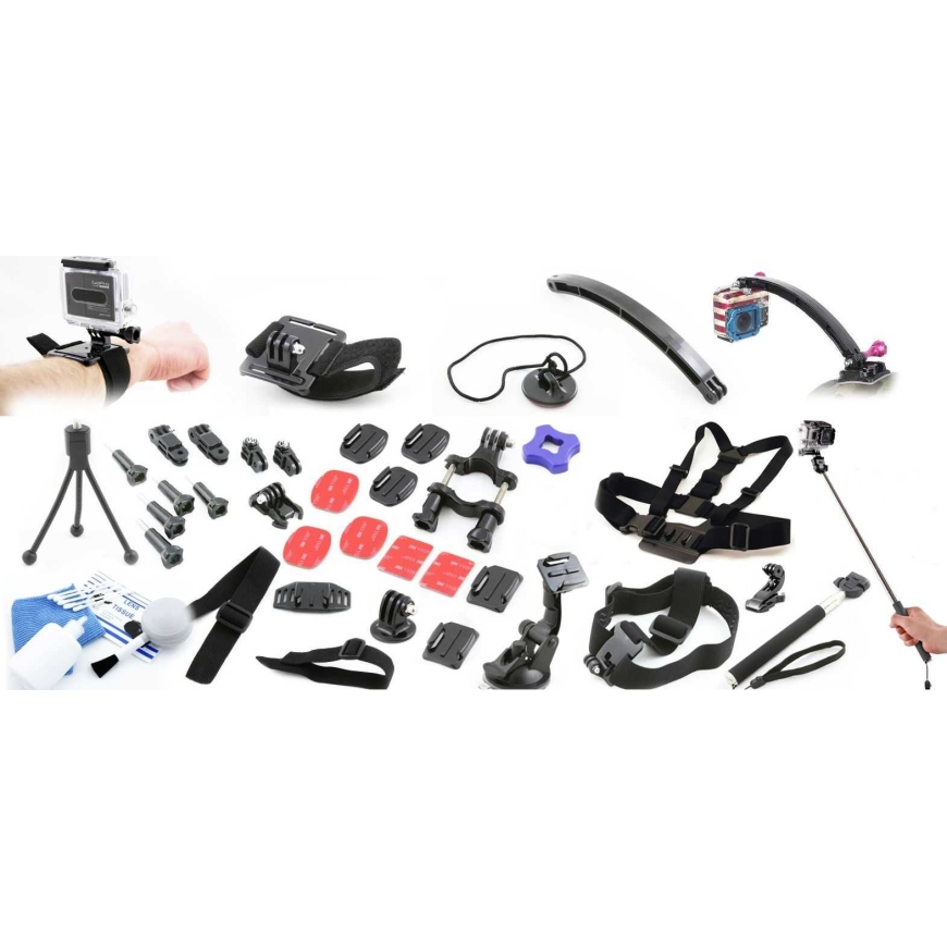 Xrec Set XXl Lisävarusteet Go Pro Hero 7 6 5 4 3+ 3 2 1