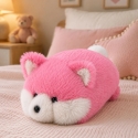 Lean Toys Plush Fox Toy, Pink, 16 × 10 × 9 cm Lean Toys Plush Fox Toy, Pink, 16 × 10 × 9 cm