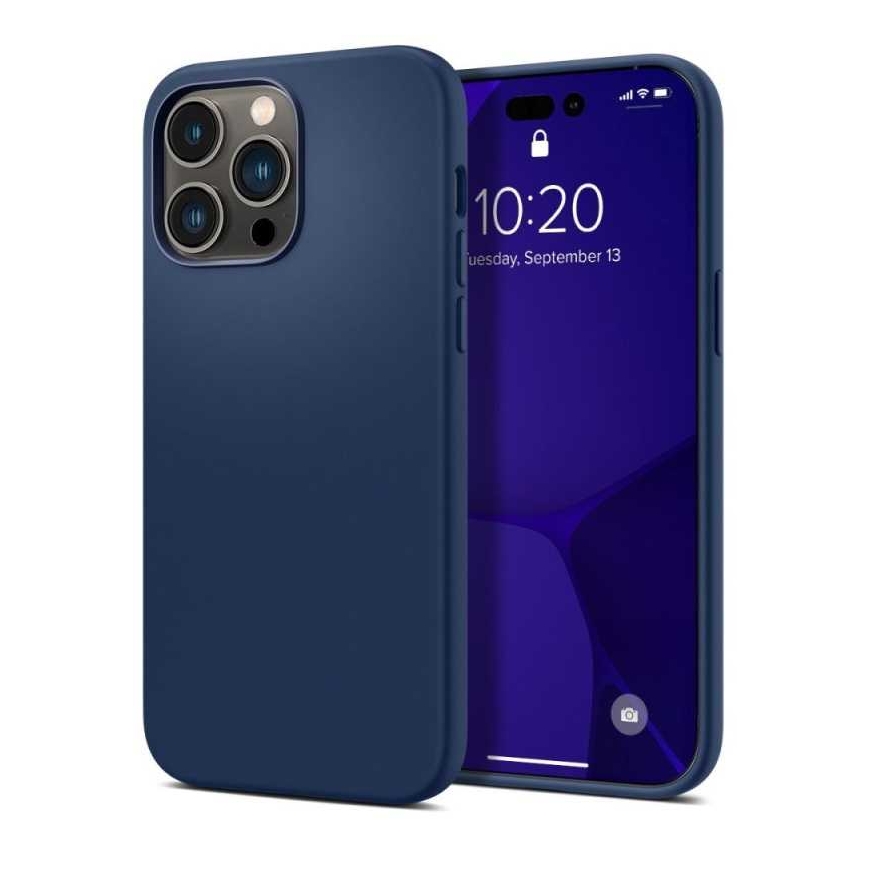 Riff "Minkštas silikono dėklas iPhone 13 Pro Max" Tamsiai mėlynas – 2