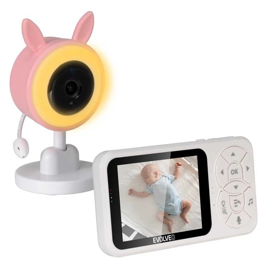 EVOLVEO Baby Monitorius N35 roosa