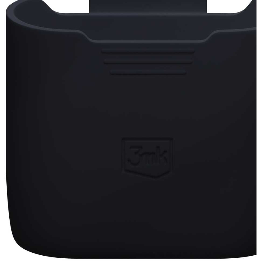 Dėklas 3Mk Protection 3mk Silicone AirPods Case Juodas for AirPods 4 - juodas – 3