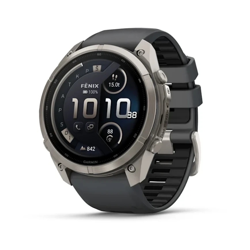 Garmin fenix 9 Pro 51mm Titanium Graphite/Black Silicone