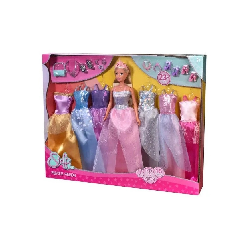 SIMBA Steffi muotiprinsessa+vaatteet 573-3928 – 3