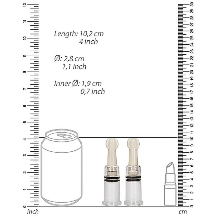 Pumped By Shots Pumping Nipple Suction Kit Small – Transparent – 3
