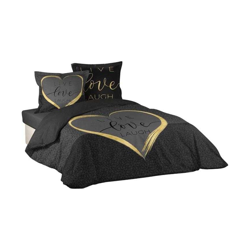 Douceur d`Interieur Bed Linen Set CRAZY LOVE 200x200cm, 63x63cm