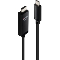 Adaptera kabelis - LINDY USB Type C uz HDMI kabelis, 8K 60Hz, 7680x4320, 1 m, Melns Adaptera kabelis - LINDY USB Type C uz HDMI kabelis, 8K 60Hz, 7680x4320, 1 m, Melns
