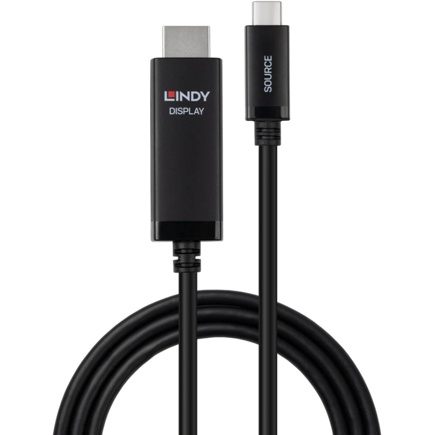 Adapterikaapeli - LINDY USB Type C HDMI-kaapeli, 8K 60Hz, 7680x4320, 1 m, Musta – 5