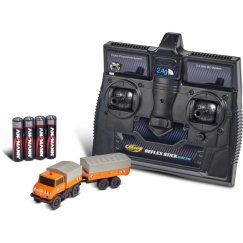 Carson 1:87 M-B Unimog U406 koos haagisega 2.4G 100% RTR