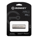 Kingston Technology IronKey Locker+ 50 USB atmintukas 256 GB USB A tipo 3.2 Gen 1 (3.1 Gen 1) Sidabr