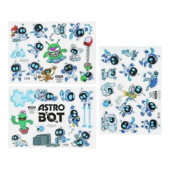 Paladone AstroBot külmkapi magnetid (3 lehte koos 34 magnetiga)