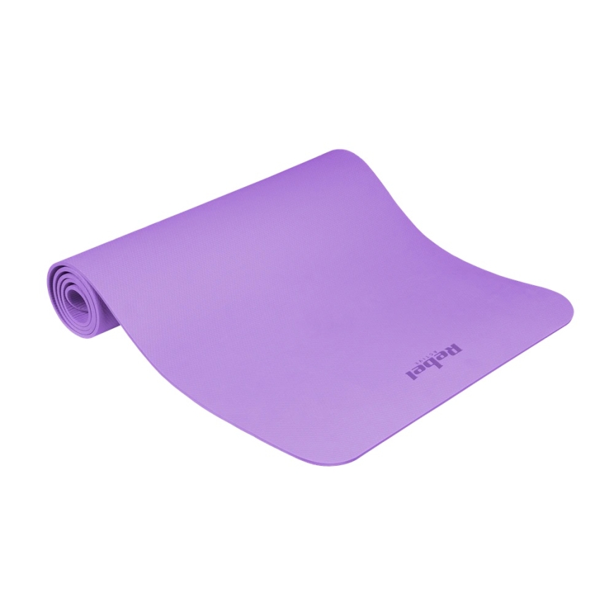Yoga, Pilates, Fitness Mat, 183x61cm, 1cm thick, TPE material, purple, REBEL ACTIVE