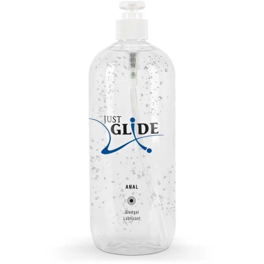 Just Glide Anal Water-Based Lubricant, 1000 ml