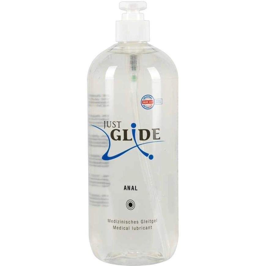 Just Glide Anal Водная смазка, 1000 мл – 3