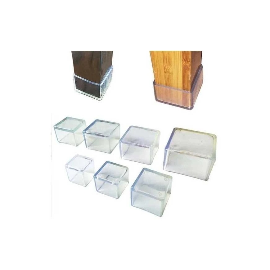 OEM Aizsargājoši pārvalki mēbeļu kājām 20x20mm - 4 gab - Silikona kāju pārvalki – 2