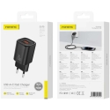 FONENG seinakontaktor EU70 PD 20W 1xUSB-C + 1xUSB QC3.0 Must FONENG seinakontaktor EU70 PD 20W 1xUSB-C + 1xUSB QC3.0 Must