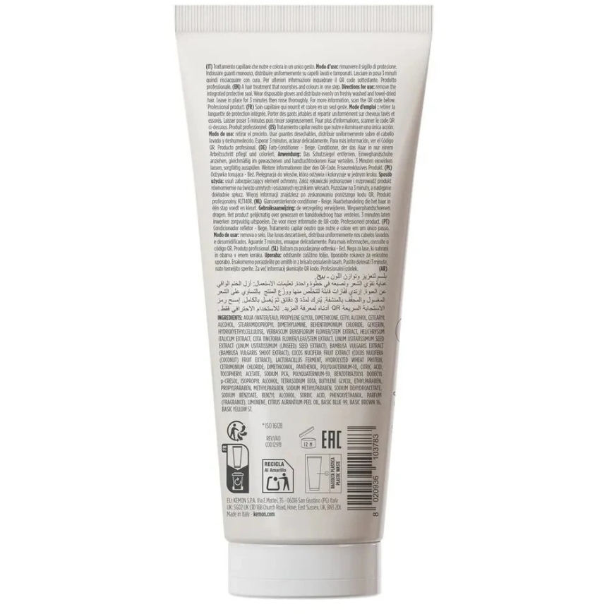 Kemon Yo rusvai gelsvas krāsojošs matu kondicionieris, 200 ml – 3