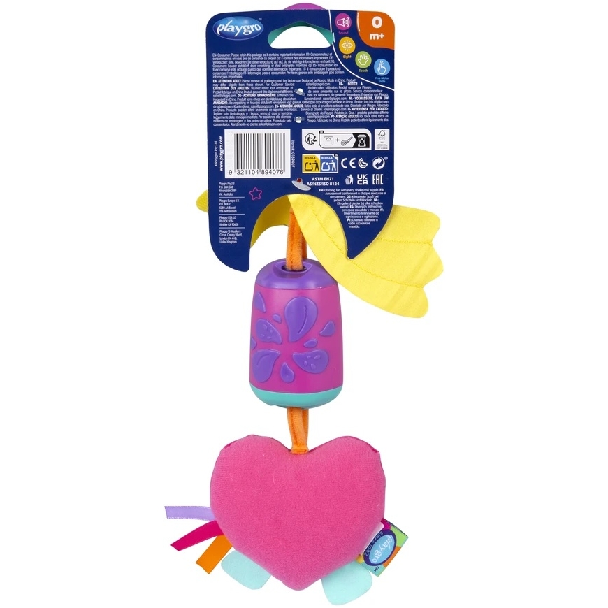 PLAYGRO pakabinamas žaislas Cheeky Chime Stella Unicorn, 0189407 – 3