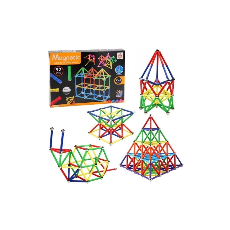 Trifox Magnetilised ehitusplokid 92 tk
