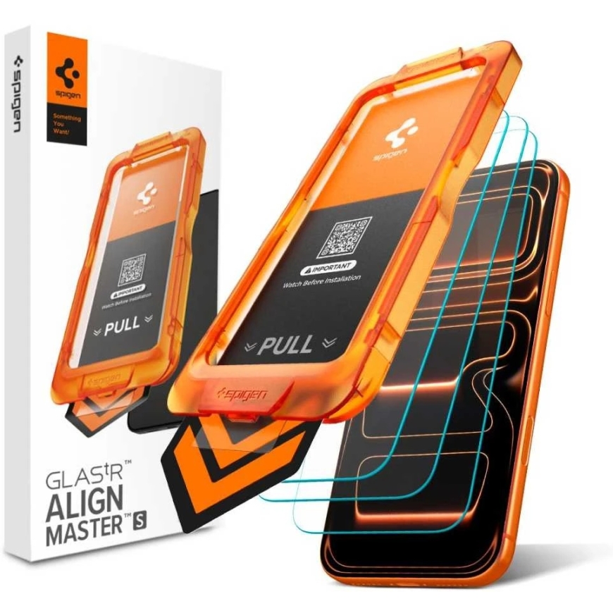 Spigen ALM GLAS.TR SLIM 3-pack kaitseprillid iPhone 17 Pro selge