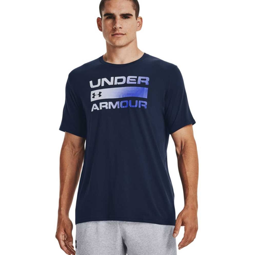 Men's Under Armour Team Issue Wordmark SS T-Shirt dark blue 1329582 408 (L)