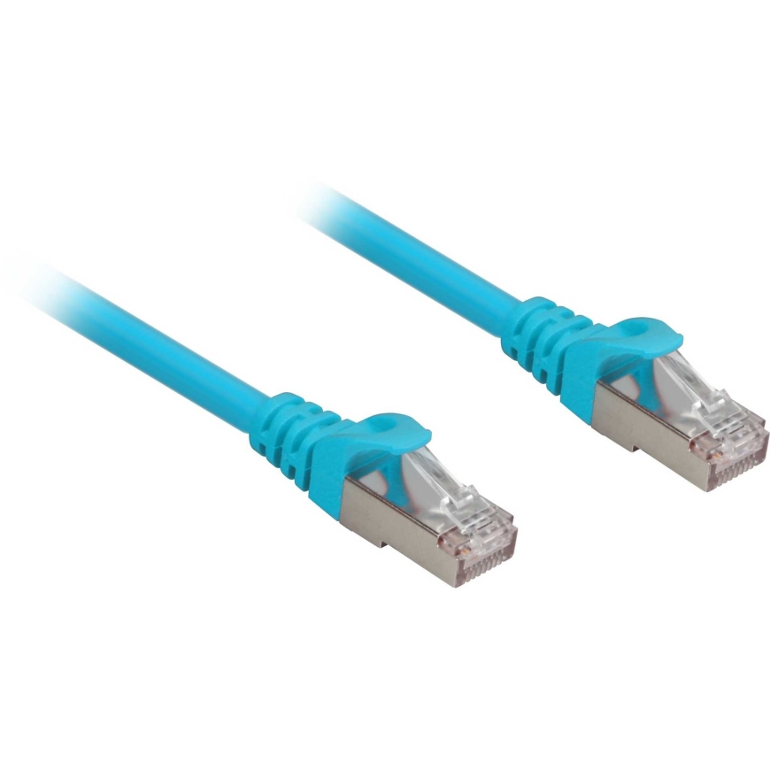Sharkoon Network cable RJ45 CAT6a SFTP LSOH 0.5m Blue