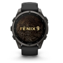 Garmin fēnix® 9 älykello – 47 mm, Tummanharmaa, DLC-titaani, mustalla silikonihihnalla | 010-04762-11 Garmin fēnix® 9 älykello – 47 mm, Tummanharmaa, DLC-titaani, mustalla silikonihihnalla | 010-04762-11