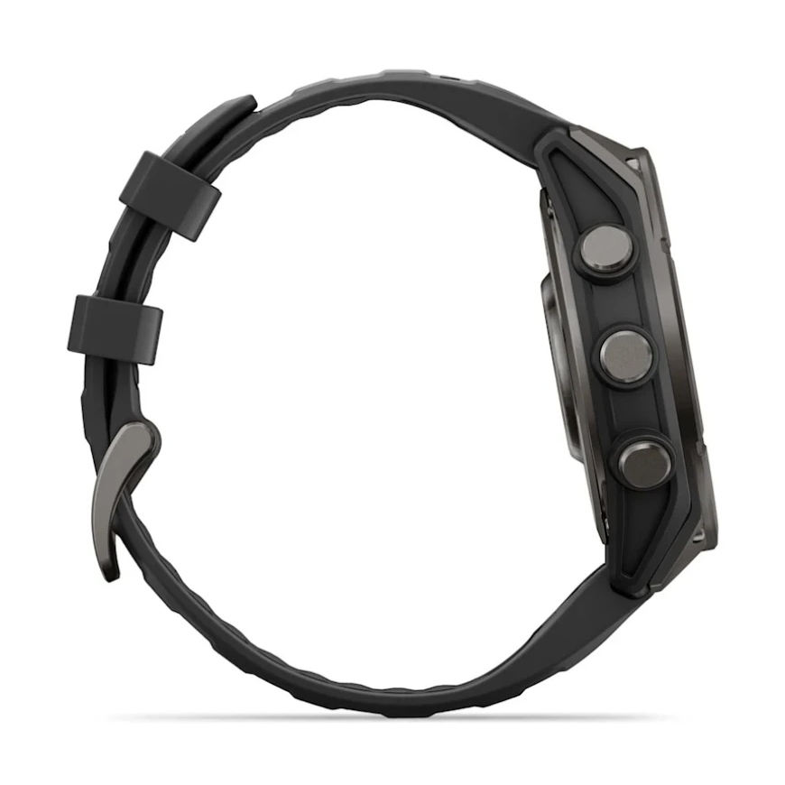 Garmin fēnix® 9 älykello – 47 mm, Tummanharmaa, DLC-titaani, mustalla silikonihihnalla | 010-04762-11 – 3