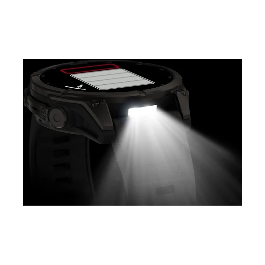 Garmin fēnix® 9 Smartwatch – 47mm, Dark Gray, DLC Titanium, with Black Silicone Strap | 010-04762-11 – 4