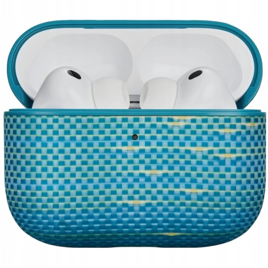 Чехол PITAKA из арамидного волокна для AirPods Pro 3 светло-синий – 4