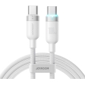 USB kabelis Joyroom S-A63 USB-C to USB-C 100W 1.2m baltas USB kabelis Joyroom S-A63 USB-C to USB-C 100W 1.2m baltas
