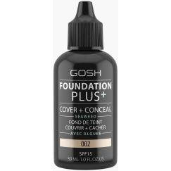 Gosh Foundation Plus+ SPF15 002, 30 ml