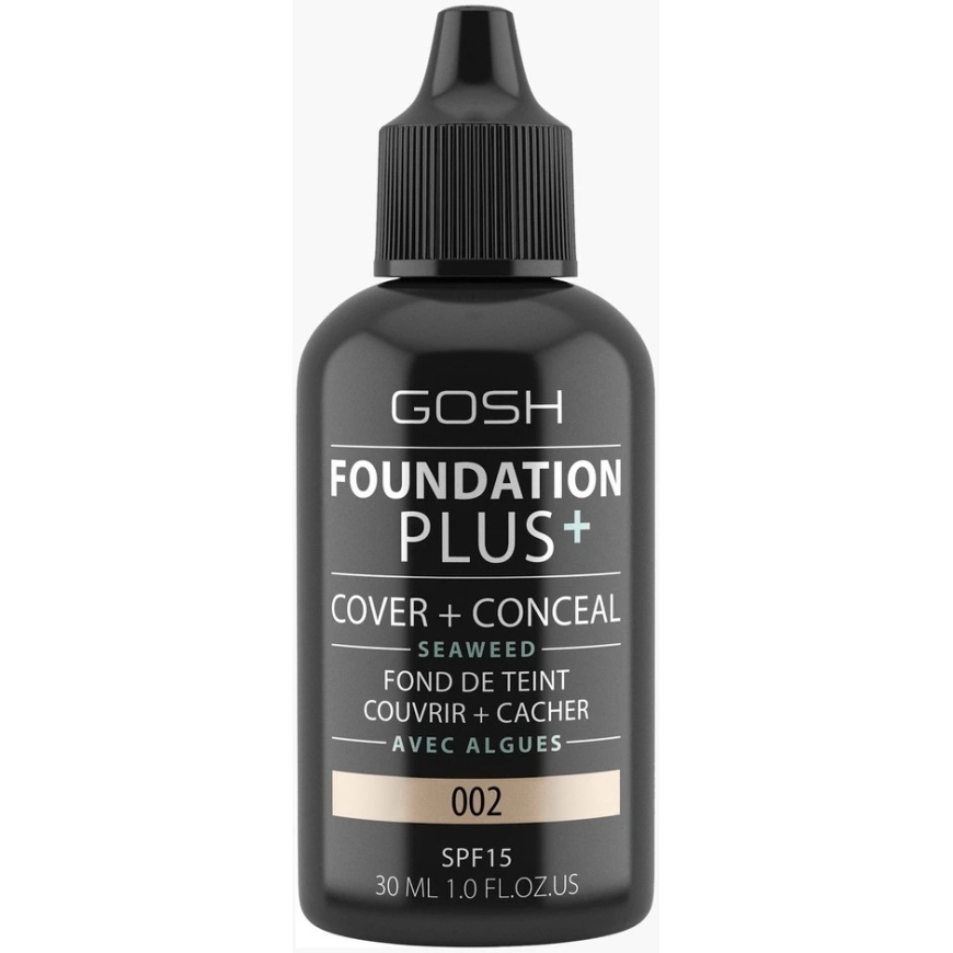 Gosh Foundation Plus+ SPF15 002, 30 ml