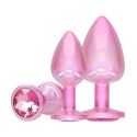 Ouch By Shots Pink Paris Collection - Metal Anal Plug Set - Pink