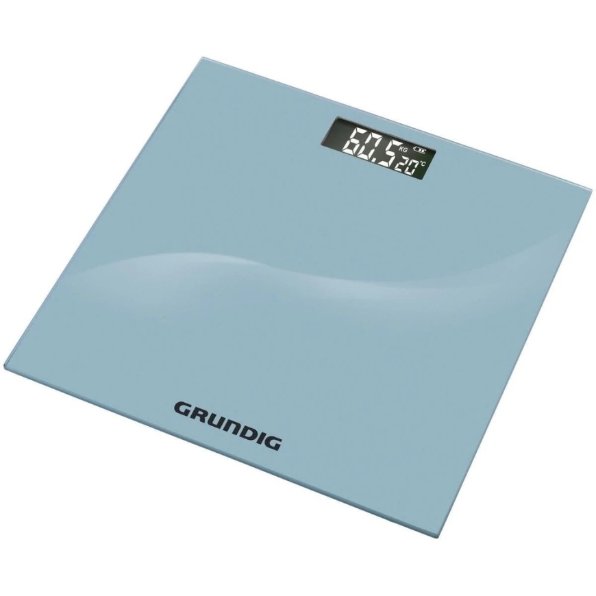 WAGA BATHROOM SCALE Glass Silver GRUNDIG – 4