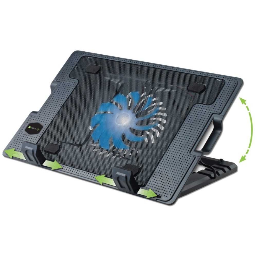 Techly 106244 notebook cooling pad 43.9 cm (17.3") 1200 RPM Black – 5