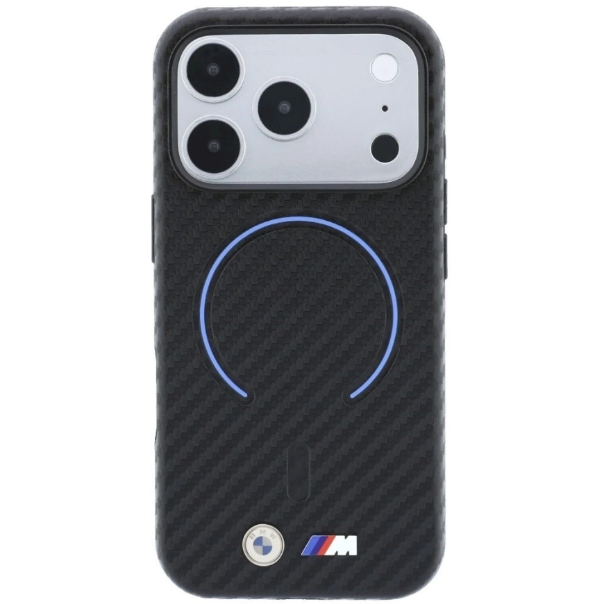 BMW M Carbon Printed Ring MagSafe apvalks, paredzēts iPhone 17 Pro Max / 18 Pro Max - Melns – 4