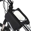 Wozy 14BK 3-Part Waterproof Bicycle Front Frame Top Bag 1.5L Wozy 14BK 3-Part Waterproof Bicycle Front Frame Top Bag 1.5L