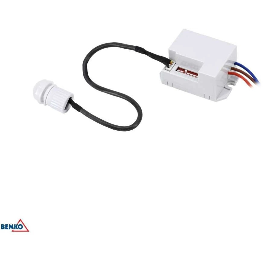 Bemko Motion Sensor, white, IP20, max 800W, 360°, 3m/6m