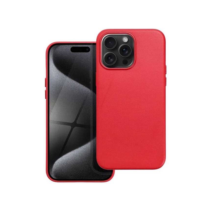 Riff "Magsafe Imitation Leather Case iPhone 15 Pro Max" Red