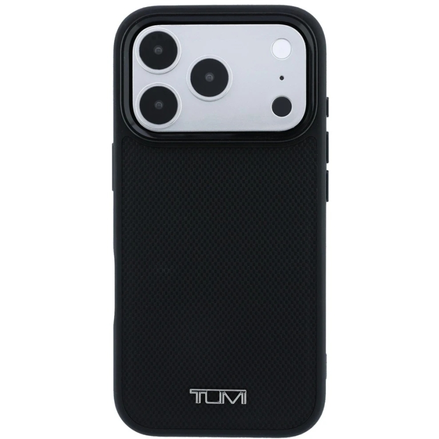 Dėklas Tumi Leather Ballistic Pattern MagSafe do iPhone 18 Pro Max / 17 Pro Max juoda – 3