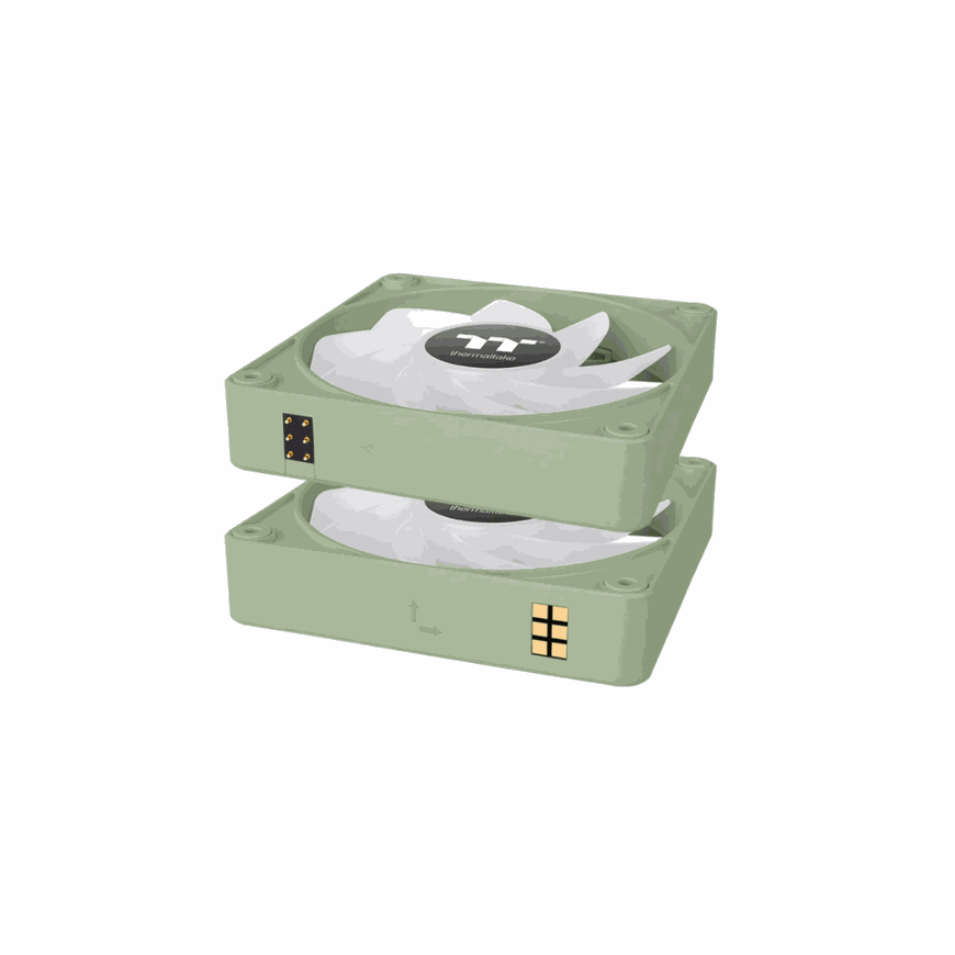 Thermaltake CT120 Reverse ARGB 120mm Korpusa Ventilators CL-F200-PL12MG-A Zaļš 2gab – 2