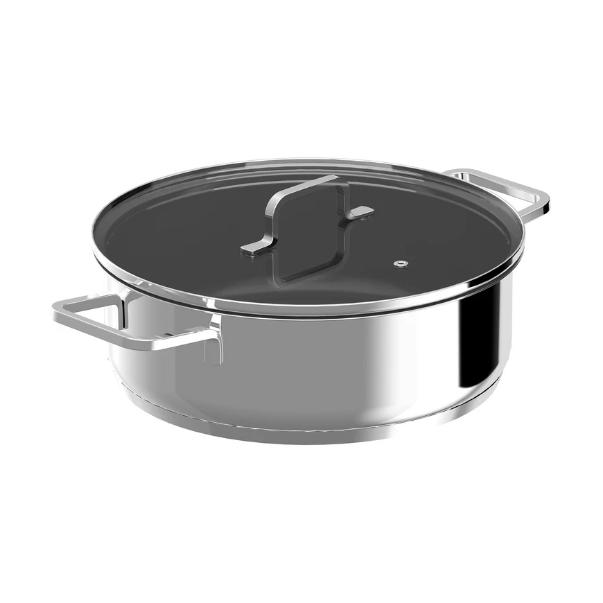 Сковорода Berghoff Helix с крышкой и 2 ручками 28 см
