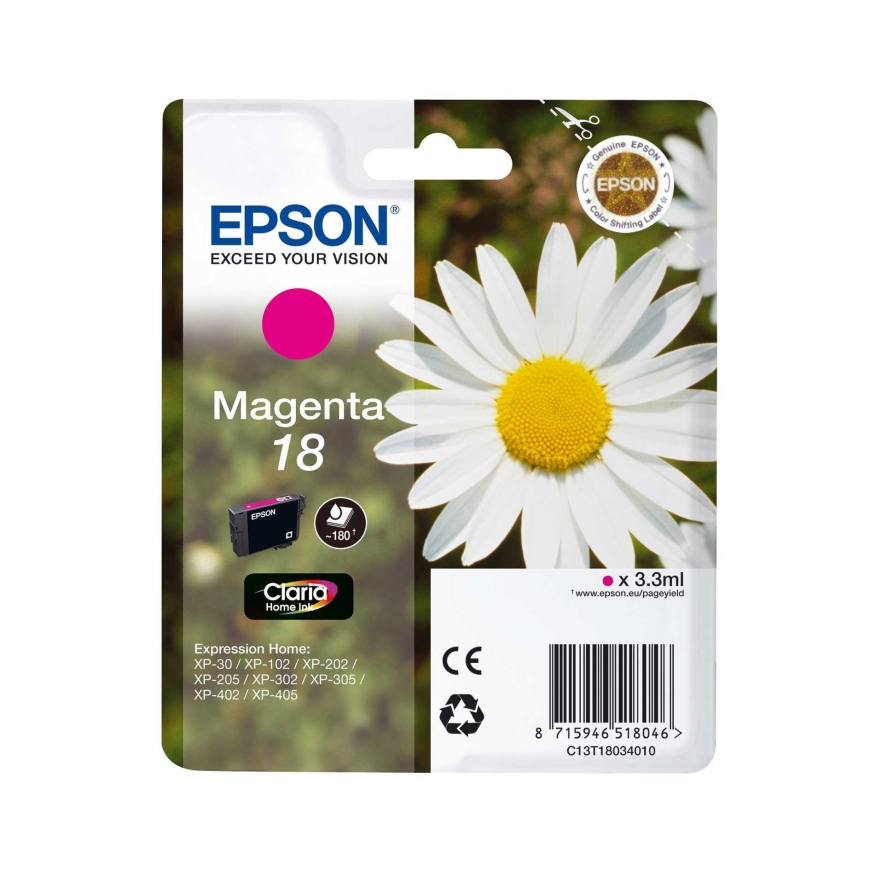 Epson C13T18034 No.18 Claria (sarkans) – 2